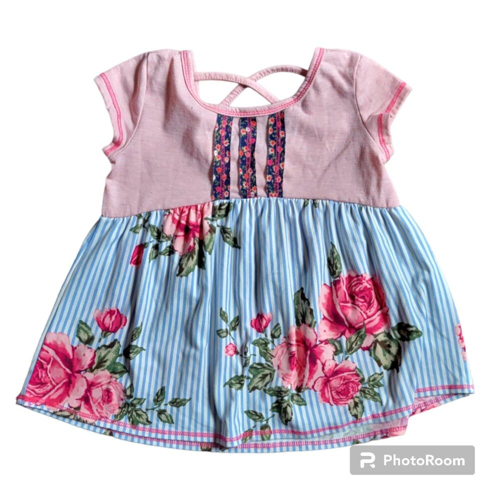 Pink Vanilla Floral tunic